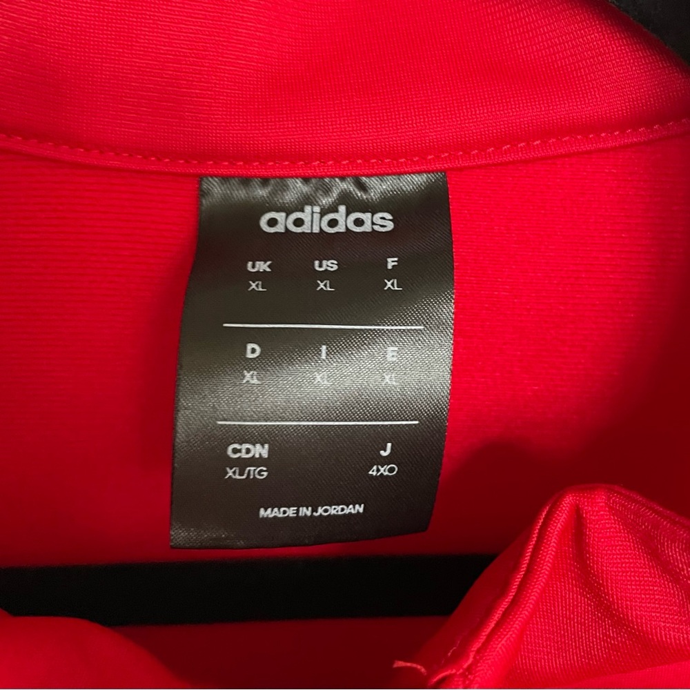 Adidas Red Track Jacket - Picture 3 of 3